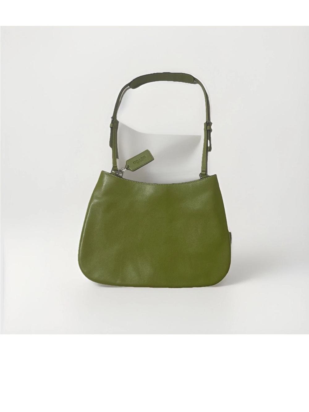Coach Olive Leather Hobo Shoulder Bag - Picture 2 of 8